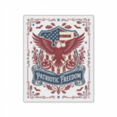 Patriottische Halloween Vector Grafische T-shirt Sticker (Voorkant)