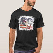 Patriottische Happy 4 juli Sunflower US Ameri T-shirt (Voorkant)