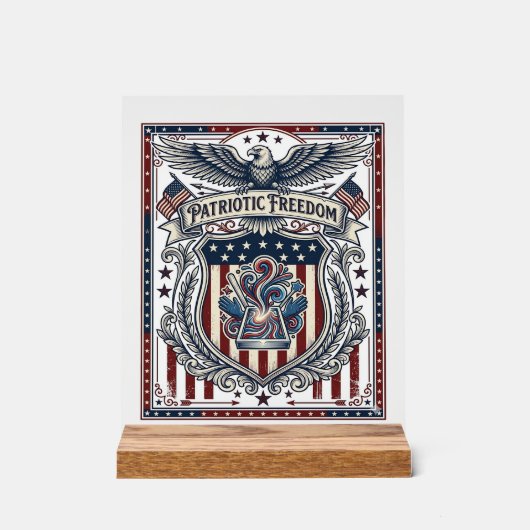 Patriottische Hars Acryl Bord (Voorkant)