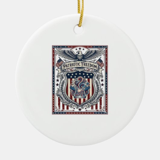Patriottische Hars Keramisch Ornament (Voorkant)