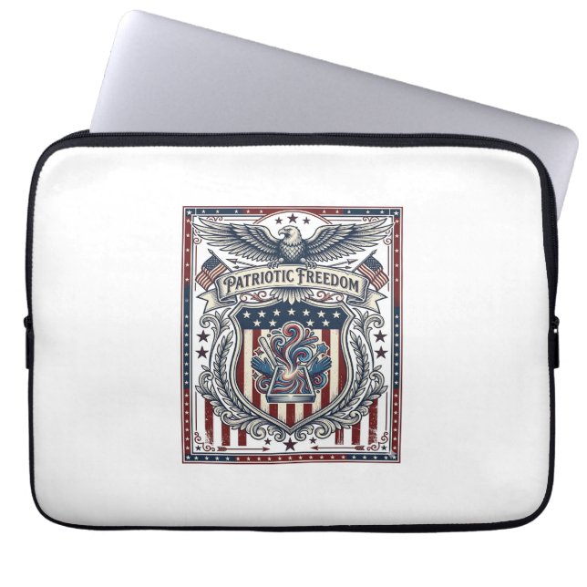 Patriottische Hars Laptop Sleeve (Voorkant)