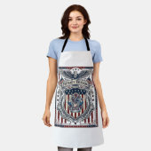 Patriottische Hars Schort (Gedragen)