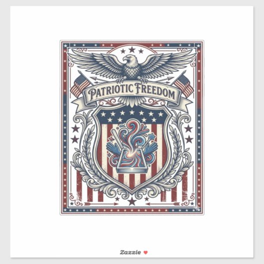 Patriottische Hars Sticker (Vel)