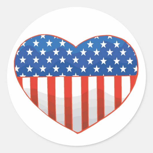 Patriottische hart stickers (Voorkant)