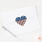 Patriottische hart Stickers (Envelop)