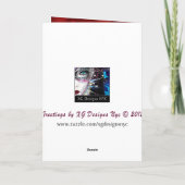 Patriottische Hart Veteranen Dag Groet Blanco Kaar Kaart (Achterkant)