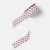Patriottische Harten Grosgrain Lint (Achterkant)