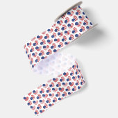 Patriottische harten satijnen lint (Achterkant)