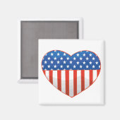 Patriottische hartmagneet magneet (Voorkant / Achterkant)