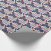 Patriottische hartvlag, militaire waardering cadeaupapier (Hoek)