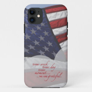 Patriottische hartvlag, militaire waardering Case-Mate iPhone case