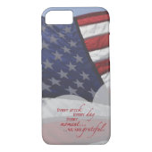 Patriottische hartvlag, militaire waardering Case-Mate iPhone case (Achterkant)