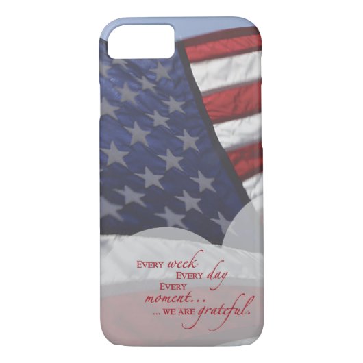 Patriottische hartvlag, militaire waardering Case-Mate iPhone case (Achterkant)