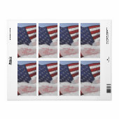 Patriottische hartvlag, militaire waardering etiket (Full Sheet)