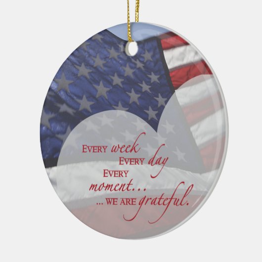 Patriottische hartvlag, militaire waardering keramisch ornament (Links)