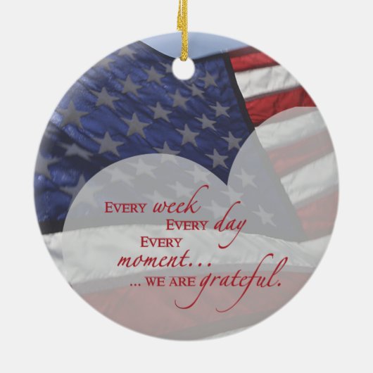 Patriottische hartvlag, militaire waardering keramisch ornament (Achterkant)