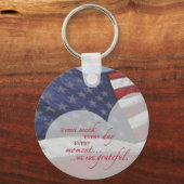 Patriottische hartvlag, militaire waardering sleutelhanger (Voorkant)