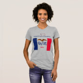 Patriottische Hawkeyes Iowa Flag T-Shirt (Voorkant volledig)
