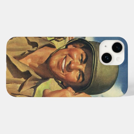  patriottische helden, militaire Mannen Case-Mate iPhone Case (Achterkant (horizontaal))