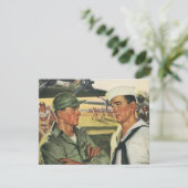  patriottische helden, militaire Mannen in uniform (Staand voorkant)