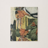 patriottische helden, militaire Mannen in uniform Legpuzzel (Verticaal)