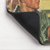  patriottische helden, militaire Mannen in uniform Muismat (Hoek)