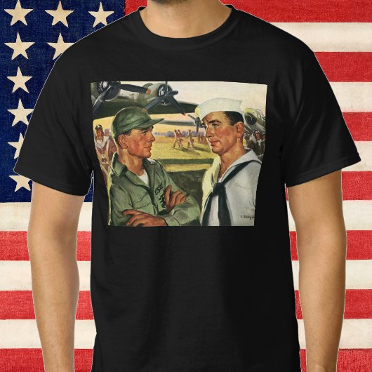 patriottische helden, militaire Mannen in uniform T-shirt