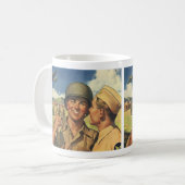  patriottische helden, militaire Mannen Koffiemok (Voorkant links)