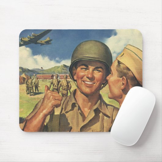  patriottische helden, militaire Mannen Muismat (Met muis)