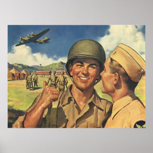  patriottische helden, militaire Mannen Poster (Voorkant)