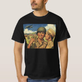  patriottische helden, militaire Mannen T-shirt (Voorkant)