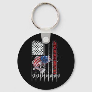 Patriottische Hengelaars Amerikaanse B Pro Whisper Sleutelhanger