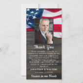 Patriottische Herdenking Sympathie Foto Militaire  Bedankkaart (Voorkant)