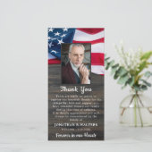 Patriottische Herdenking Sympathie Foto Militaire  Bedankkaart (Staand voorkant)