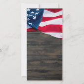 Patriottische Herdenking Sympathie Foto Militaire  Bedankkaart (Achterkant)