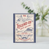 Patriottische Herdenking Veteranen Uitvaart Uitnod Briefkaart (Staand voorkant)