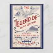 Patriottische Herdenking Veteranen Uitvaart Uitnod Briefkaart (Voorkant)