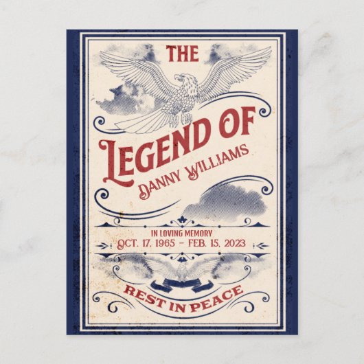 Patriottische Herdenking Veteranen Uitvaart Uitnod Briefkaart (Voorkant)