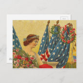  patriottische herdenkingsdag briefkaart (Voorkant / Achterkant)