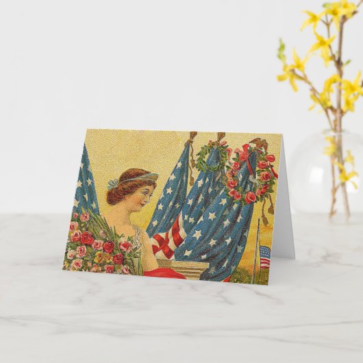  patriottische herdenkingsdag kaart (Gele Bloem)