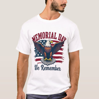 Patriottische herdenkingsdag t-shirt
