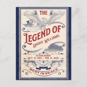 Patriottische herdenkingsdienst briefkaart