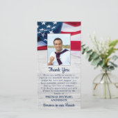 Patriottische herdenkingsfoto Sympathie Militaire  Bedankkaart (Staand voorkant)