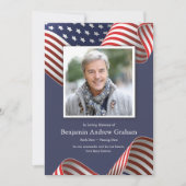 Patriottische herdenkingsveteraan Amerikaanse vlag Kaart (Voorkant)