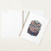 Patriottische herfst oogst vector grafische T-shir Planner (Display)