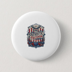 Patriottische herfst oogst vector grafische T-shir Ronde Button 5,7 Cm