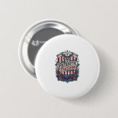 Patriottische herfst oogst vector grafische T-shir Ronde Button 5,7 Cm (Voorkant /achterkant)