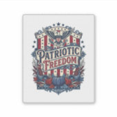 Patriottische herfst oogst vector grafische T-shir Sticker (Voorkant)