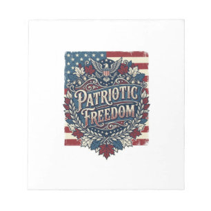 Patriottische herfstbladeren vector grafische T-sh Notitieblok