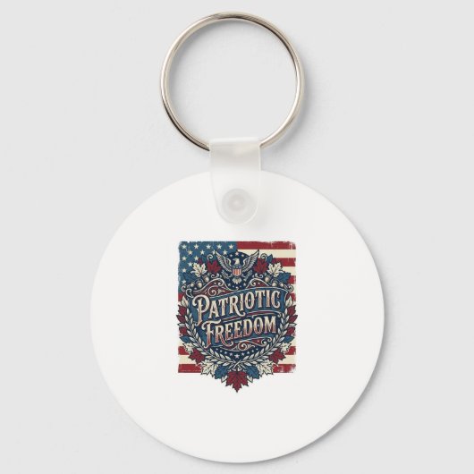 Patriottische herfstbladeren vector grafische T-sh Sleutelhanger (Voorkant)